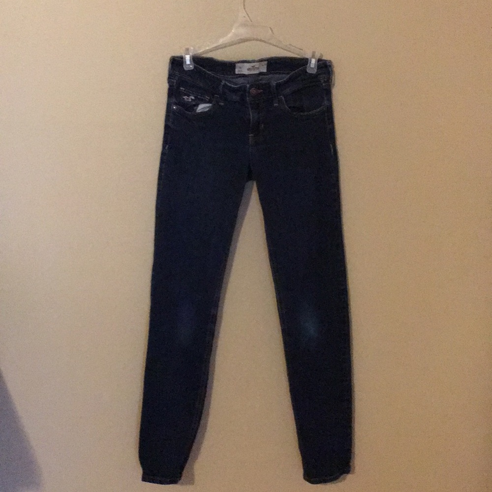 Hollister Jeans, dark wash. Good condition